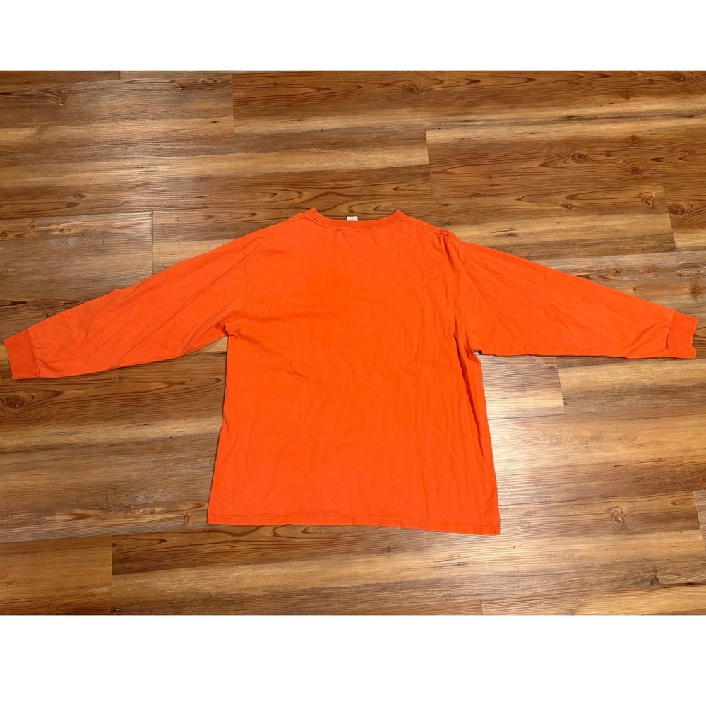 Harley-Davidson Mens Orange 100th Anniversary Flame Long Sleeve T-Shirt XL‎ 2003 - Picture 2 of 8